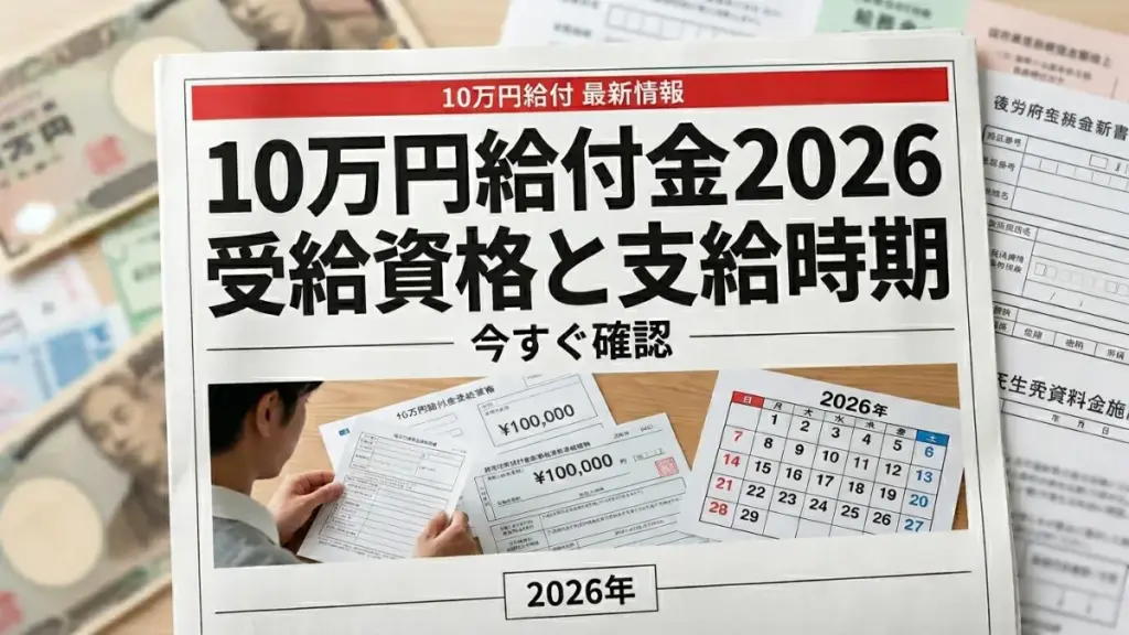 日本の10万円給付金2026