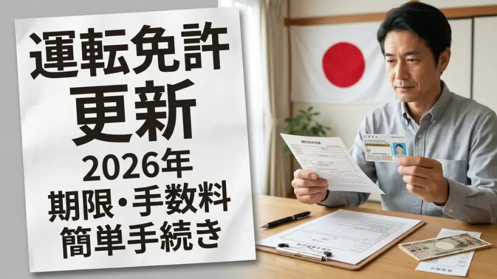 日本の運転免許更新2026